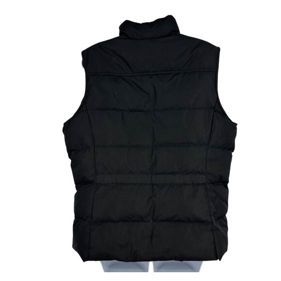 Lands End Womens Black Puffer Vest Insulated Full Zip Lightweight Size XL - Picture 4 of 8